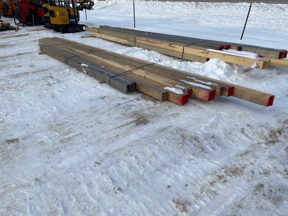 Bundle of Laminated Wood Beams