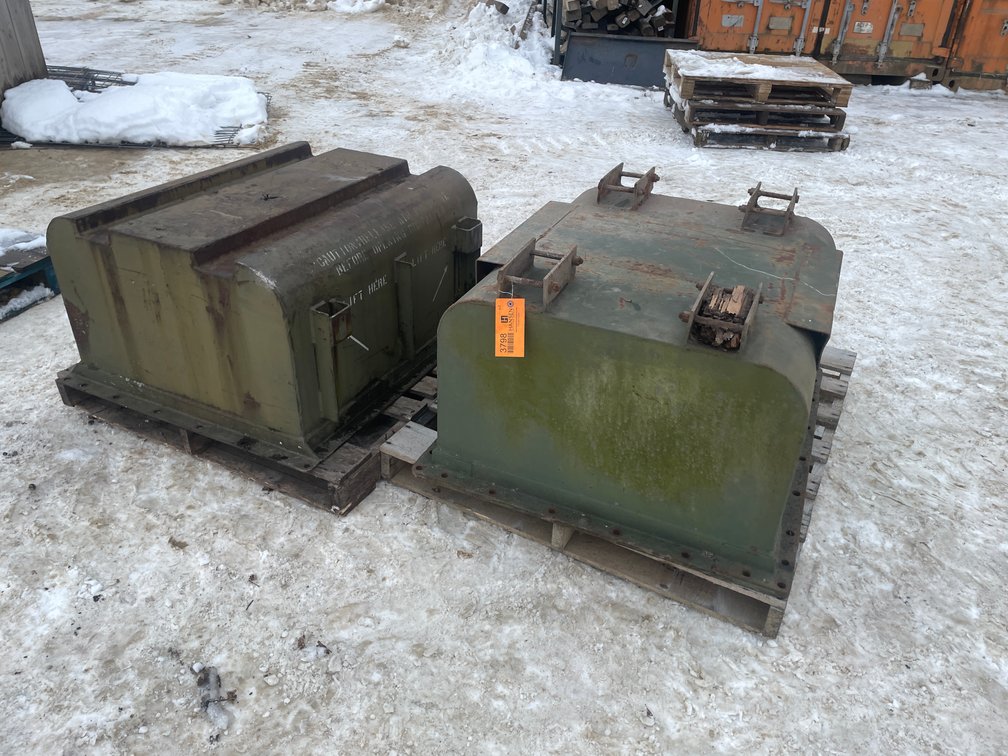 (2) Heavy Metal Shipping Crates
