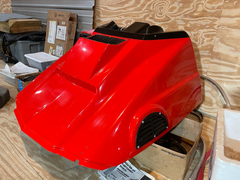 1975 Scorpion Brut Snowmobile Hood