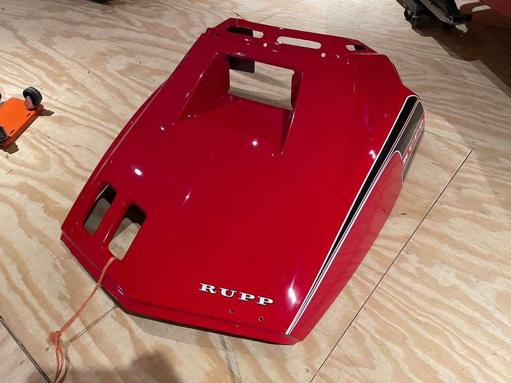 1976 Rupp Rally Snowmobile Hood
