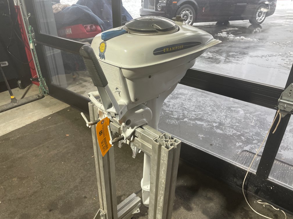 Champion 3.2 HP Vintage Outboard Boat Motor