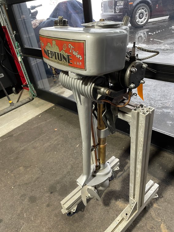 Muncie Neptune Twin 4 H.P. Vintage Outboard Boat Motor