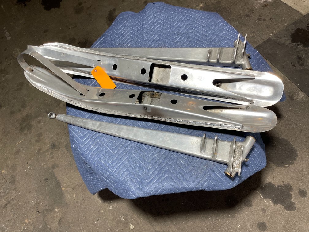 Pair of Gordon Rudolph Ski's and Control Arms