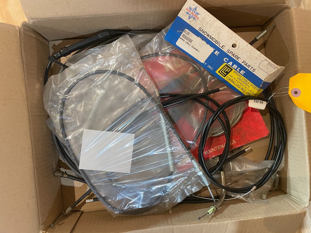 Box of New Throttle, Brake and Choke Cables