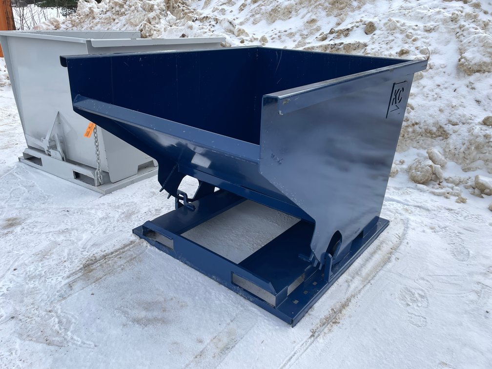 New KC Self Dumping Hopper with Fork Pockets