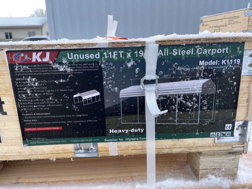 11' x 19' All Steel Carport (O10)