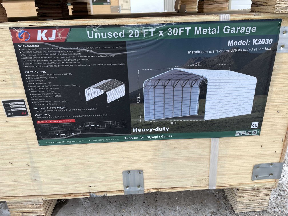 20' x 30' Metal Garage (O12)