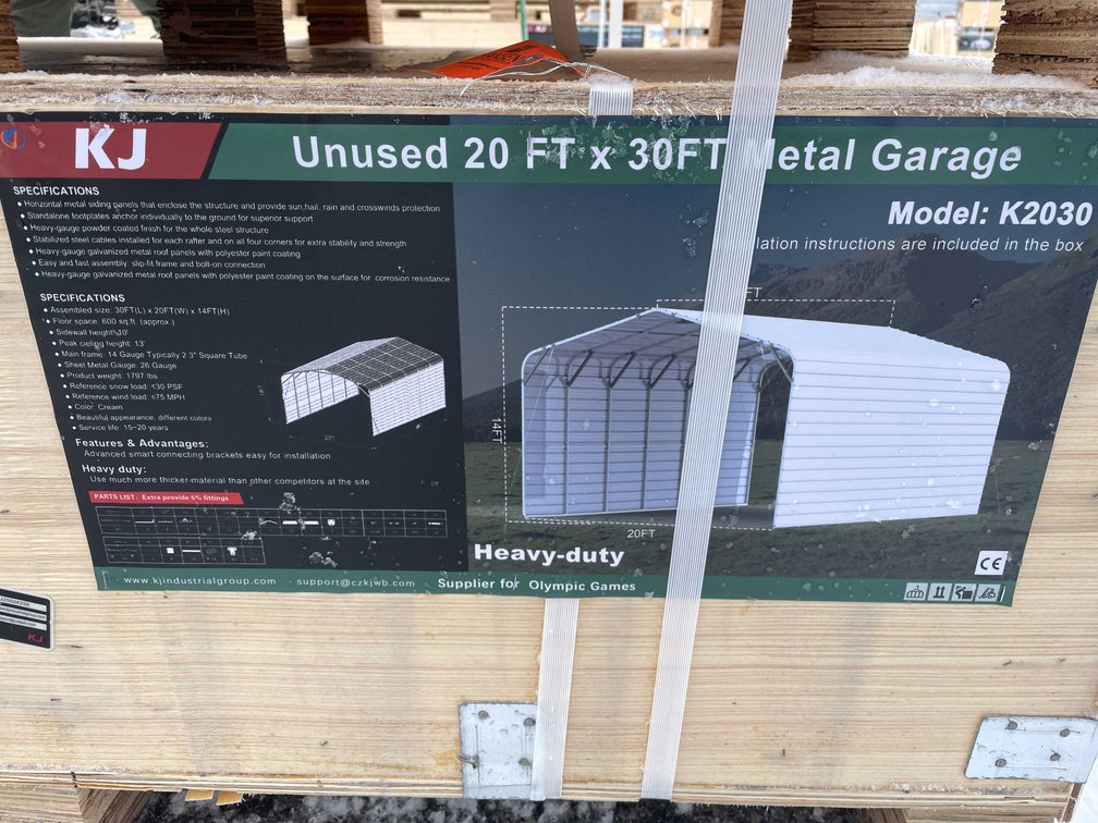 20' x 30' Metal Garage (O10)