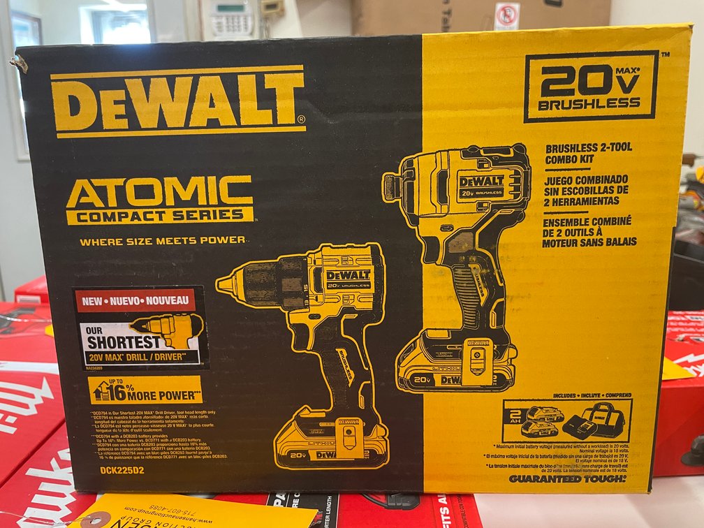 DeWalt Atomic Compact Brushless 2-Tool Combo Kit (PR)