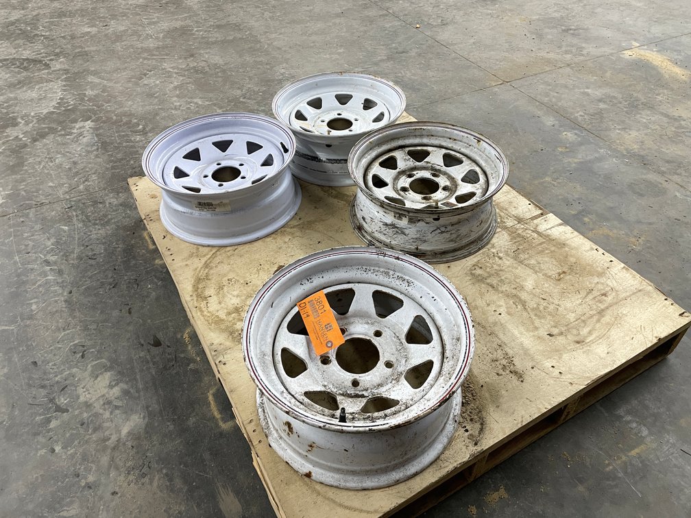 (4) 15" Trailer Wheels