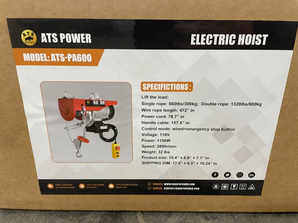 ATS Power Electric Hoist