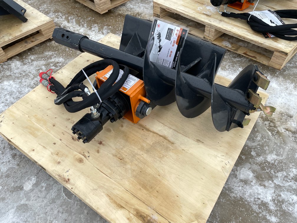 Wolverine Mini Skid Steer Auger Drive and Bit