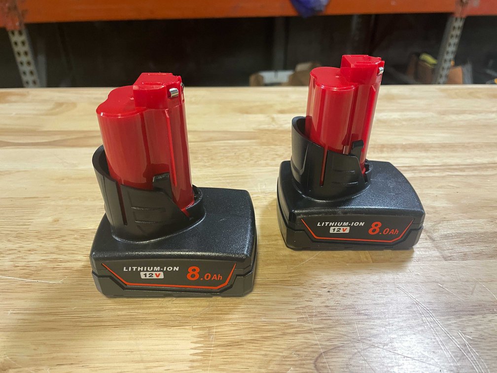 (2) Milwaukee Compatible 12V 8.0ah Batteries (PR11)