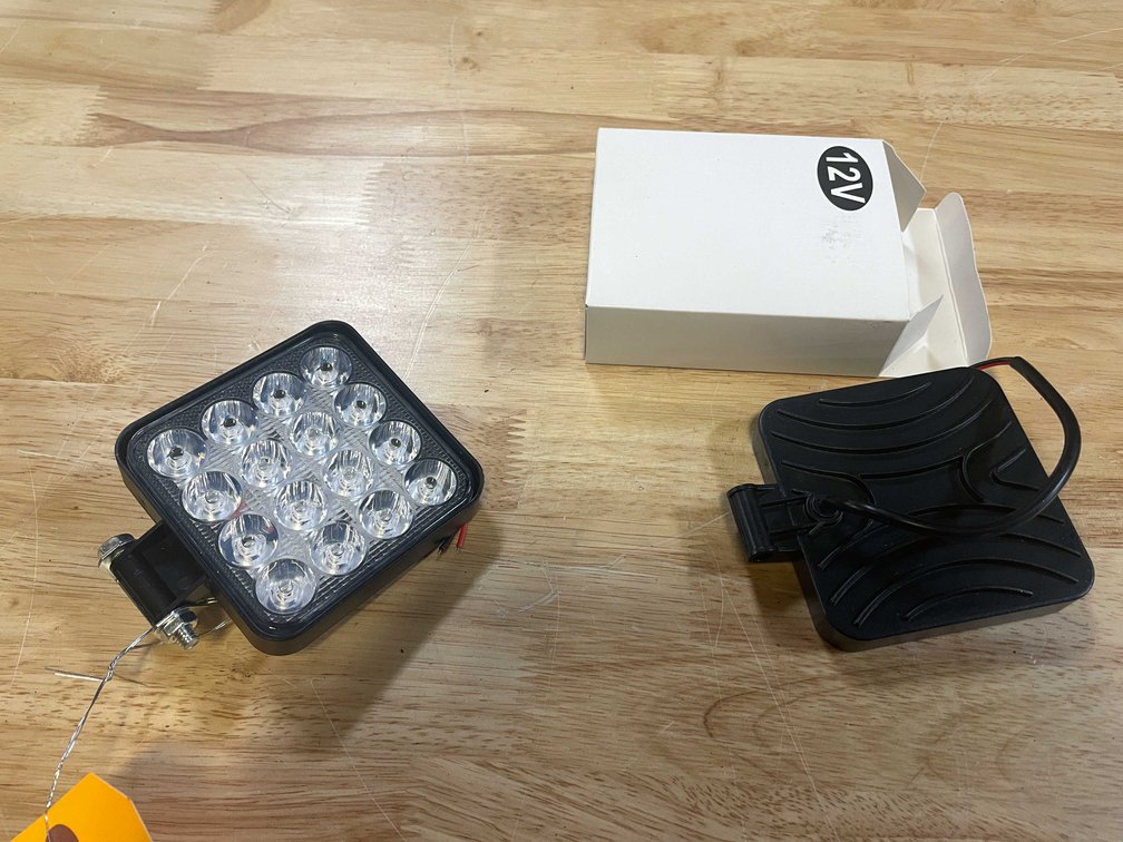 (2) LED 3-1/2" Work Lights, 12/24vdc (PR13)