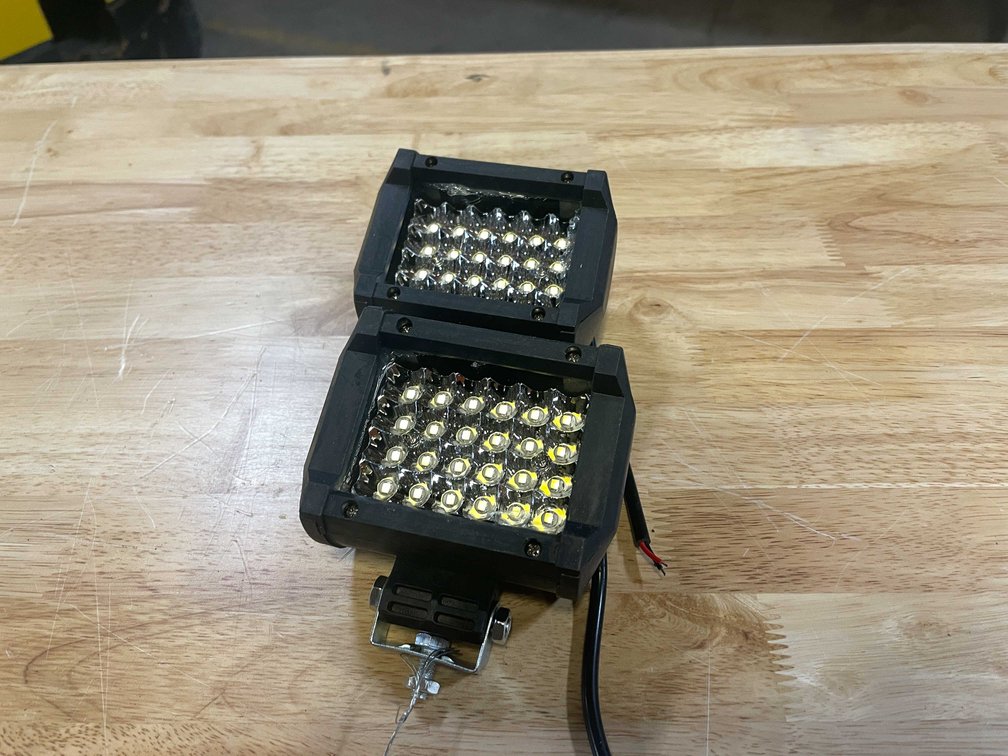 (2) LED Work Lights, 4" Long, 12/24vdc (PR13)