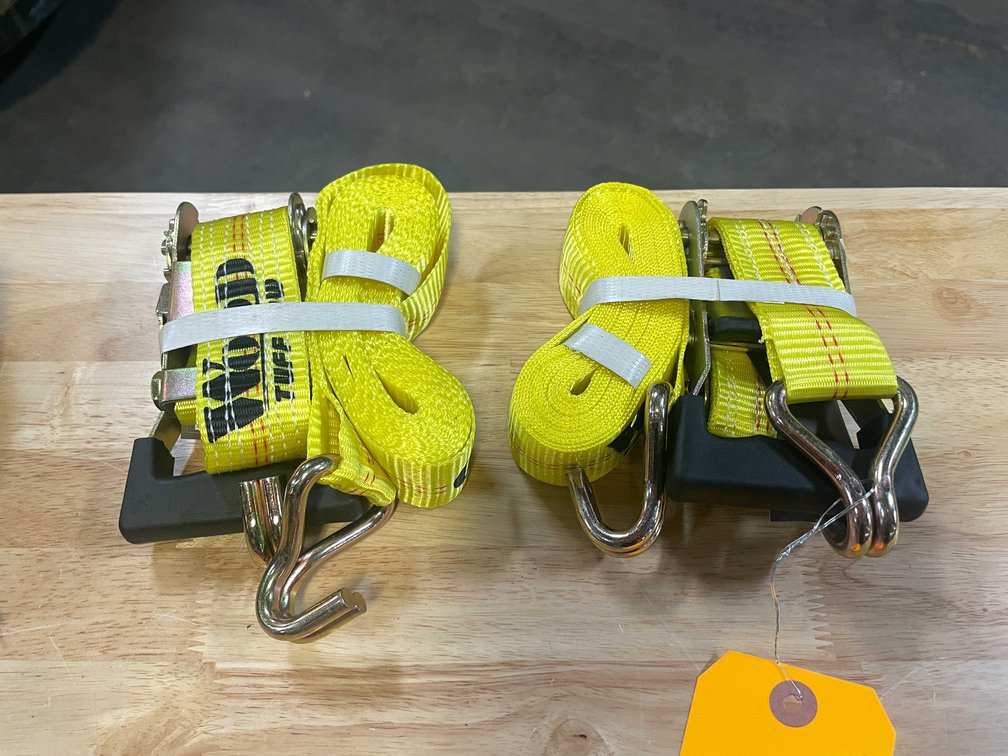 (2) Ratchet Straps, 1-1/2" Wide x 15' Long (PR13)