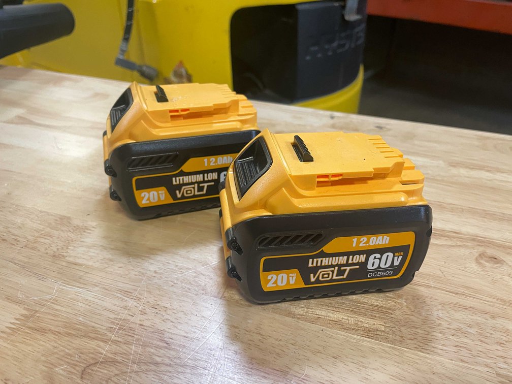 (2) 20 Volt, 60 Volt Max DeWalt Compatible Batteries (PR13)