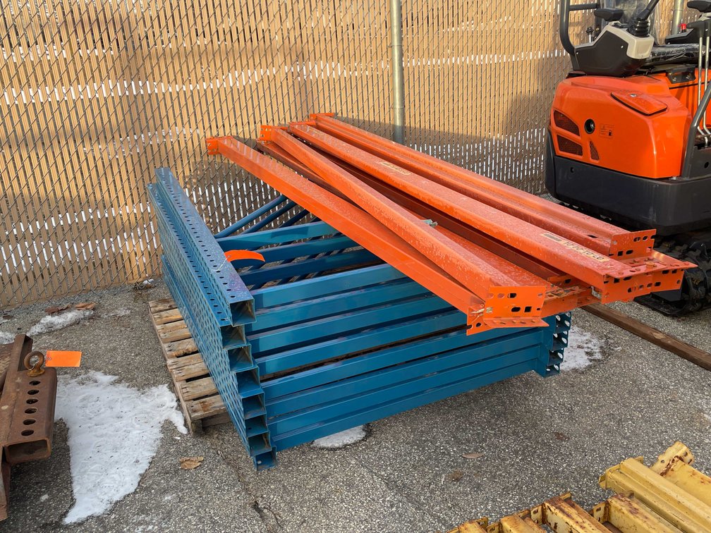 (8) Pallet Rack Uprights and (8) beams (09)