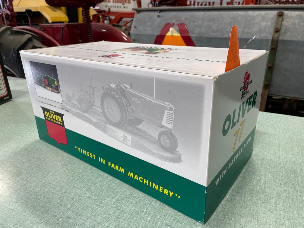 SpecCast Oliver 77 with Raydex Plow Toy Tractor (Fort Atkinson, WI)