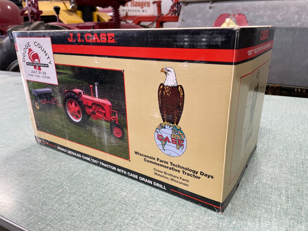 Spec Cast JI Case "DC" Tractor with Grain Drill (Fort Atkinson, WI)