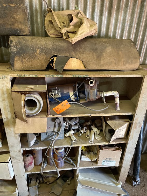 Shelf with Fluids and Pump