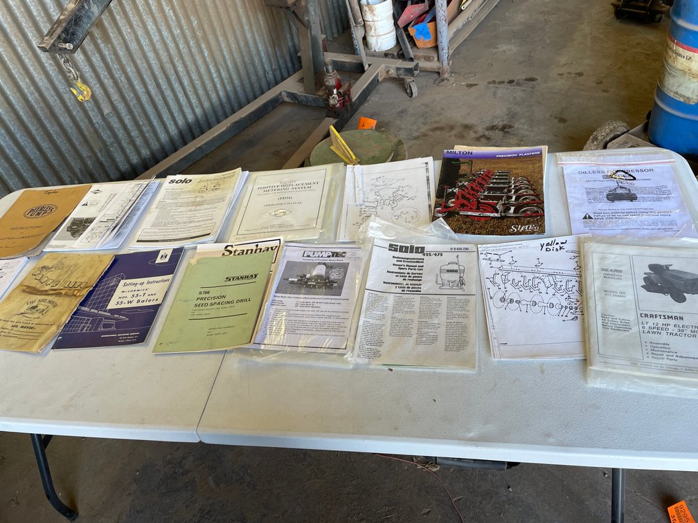 Assorted Shop Tool Owners Manuals