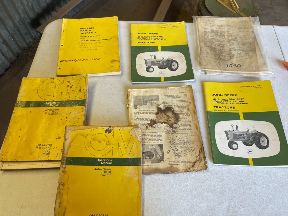 John Deere Vintage Owners Manuals