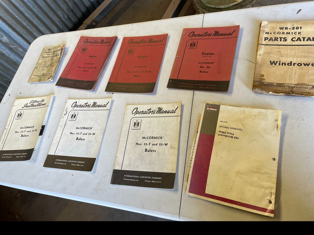 Vintage IH and Ford Manuals