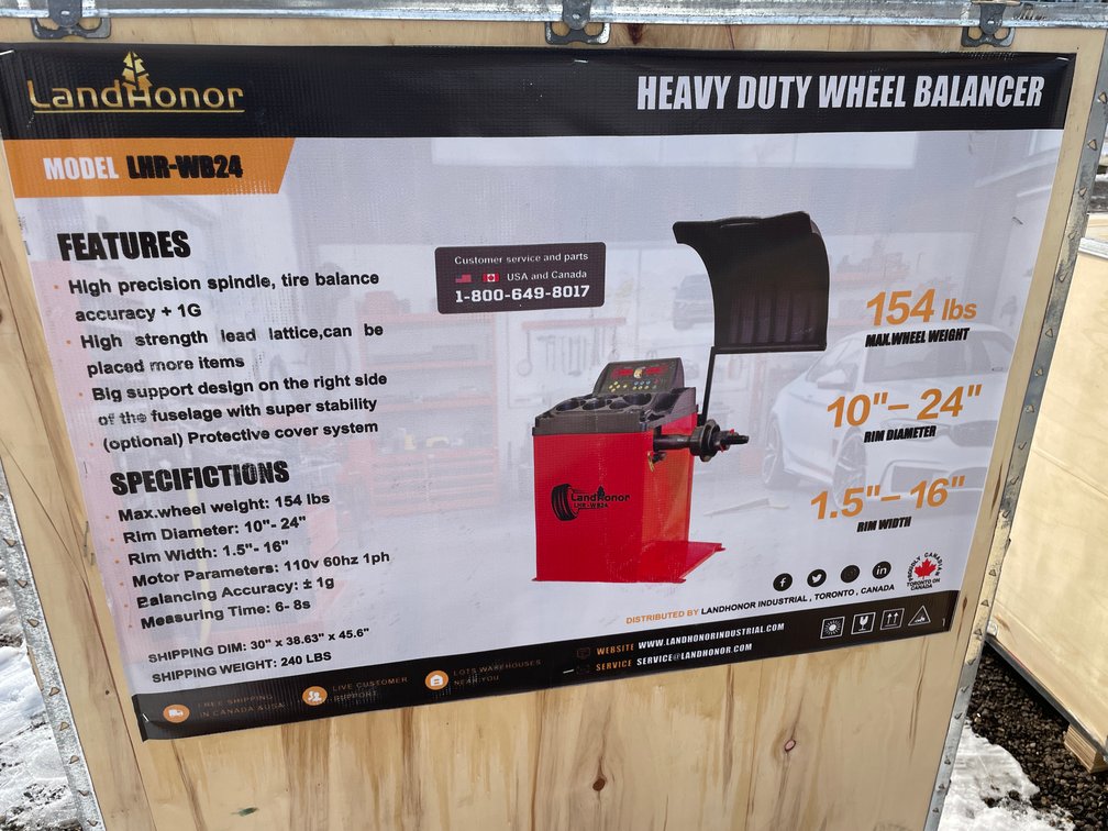 Unused Landhonor Heavy Duty Wheel Balancer