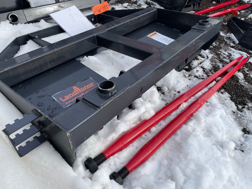 Unused Landhonor Skidsteer Bale Spear