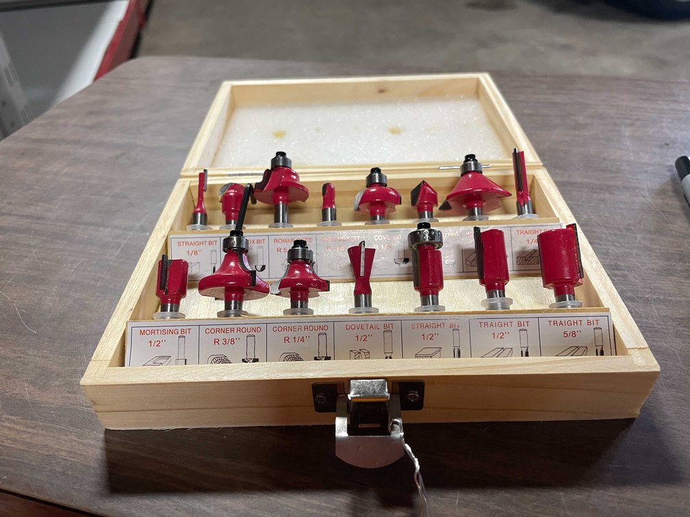 (15) Piece Router Bit Set (CW)
