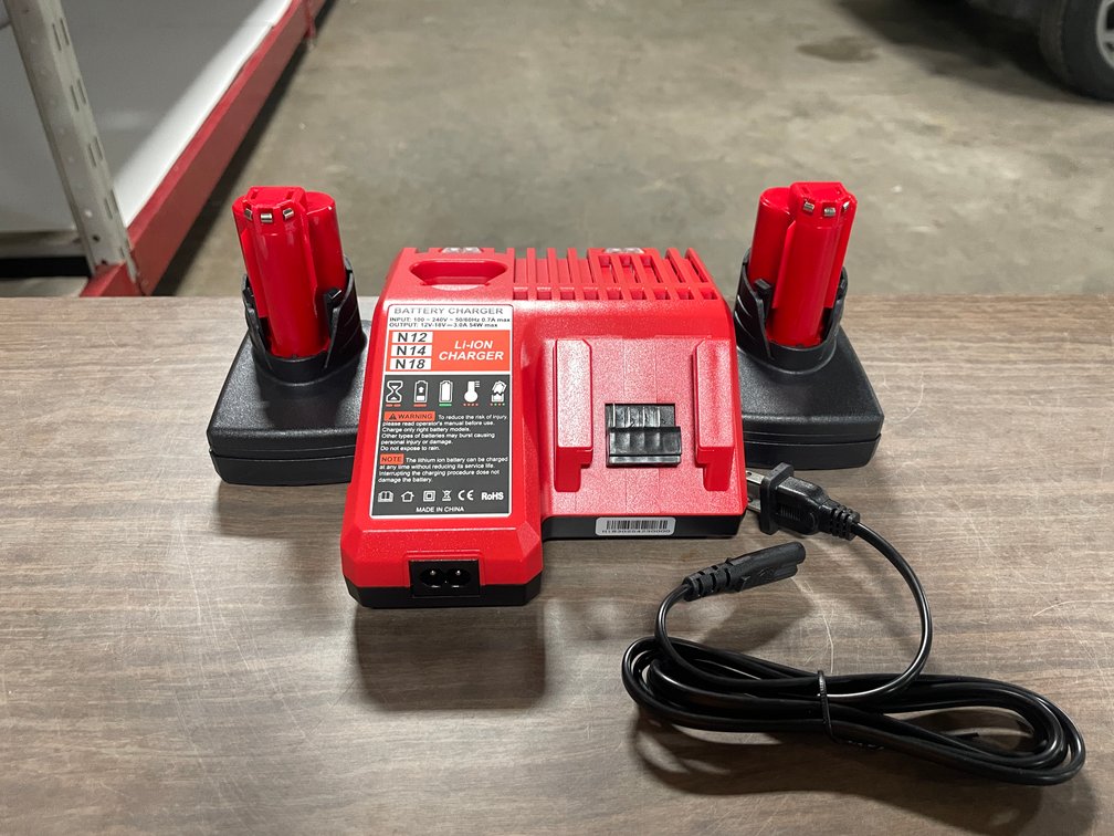 Milwaukee Compatible 12V Batteries, Comes With (2) Batteries (CW)