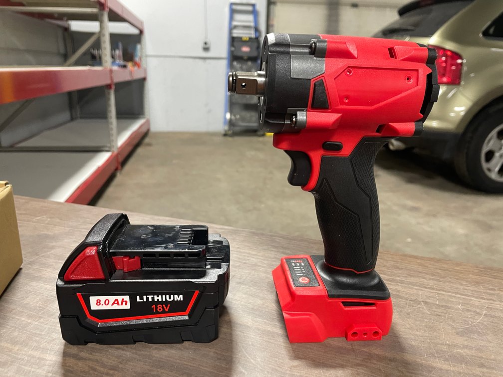 Milwaukee Compatible 18V Impact Wrench With Battery (CW)