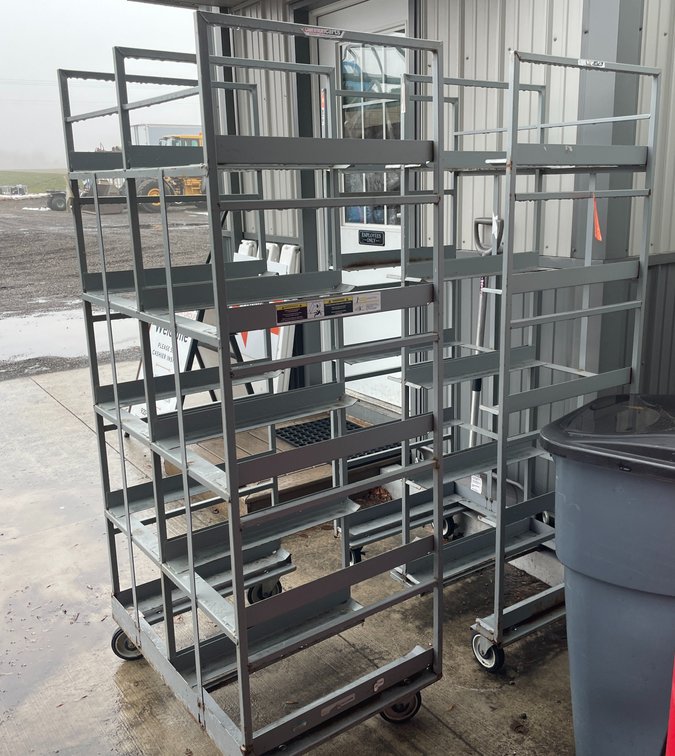(2) Steel Warehouse Racks