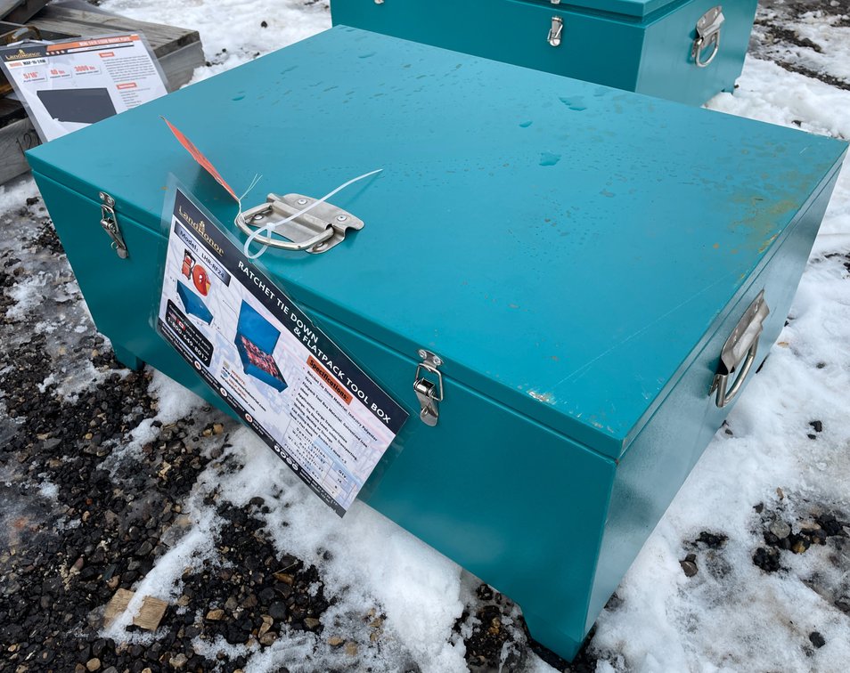 Unused Landhonor Ratchet Tie Down & Flat Pack Tool Box