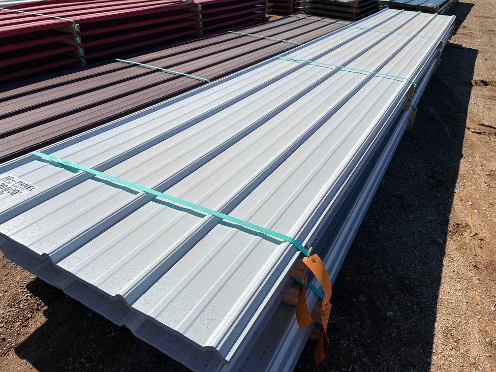 (20) Sheets of White Sheet Metal