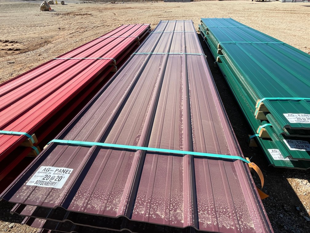 (20) Sheets of Boysenberry Sheet Metal