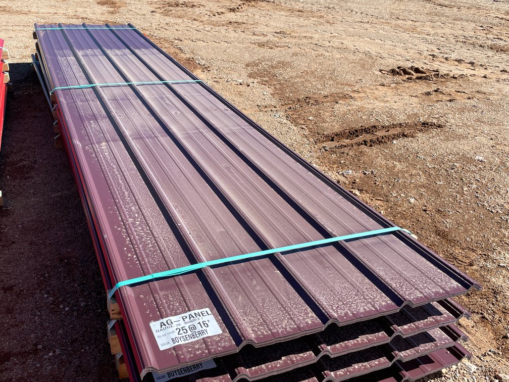 (25) Sheets of Boysenberry Sheet Metal