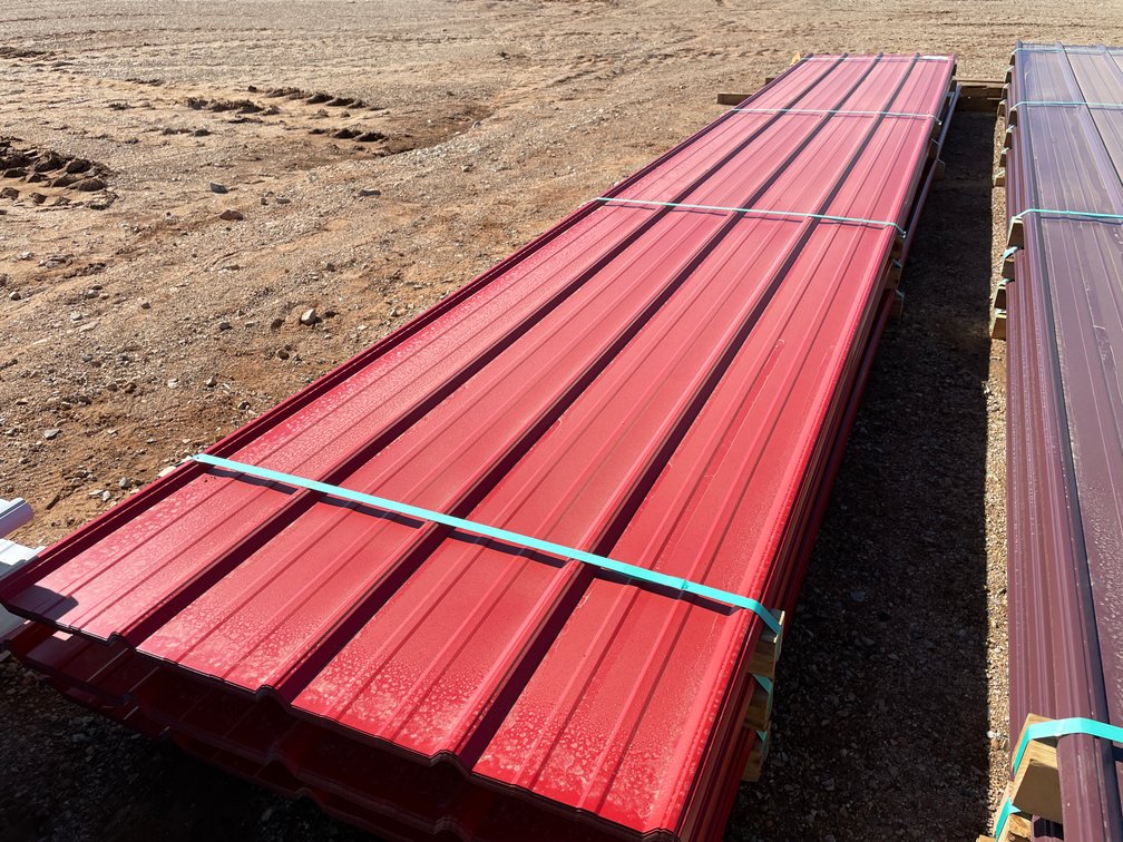 (20) Sheets of Crimson Red Sheet Metal