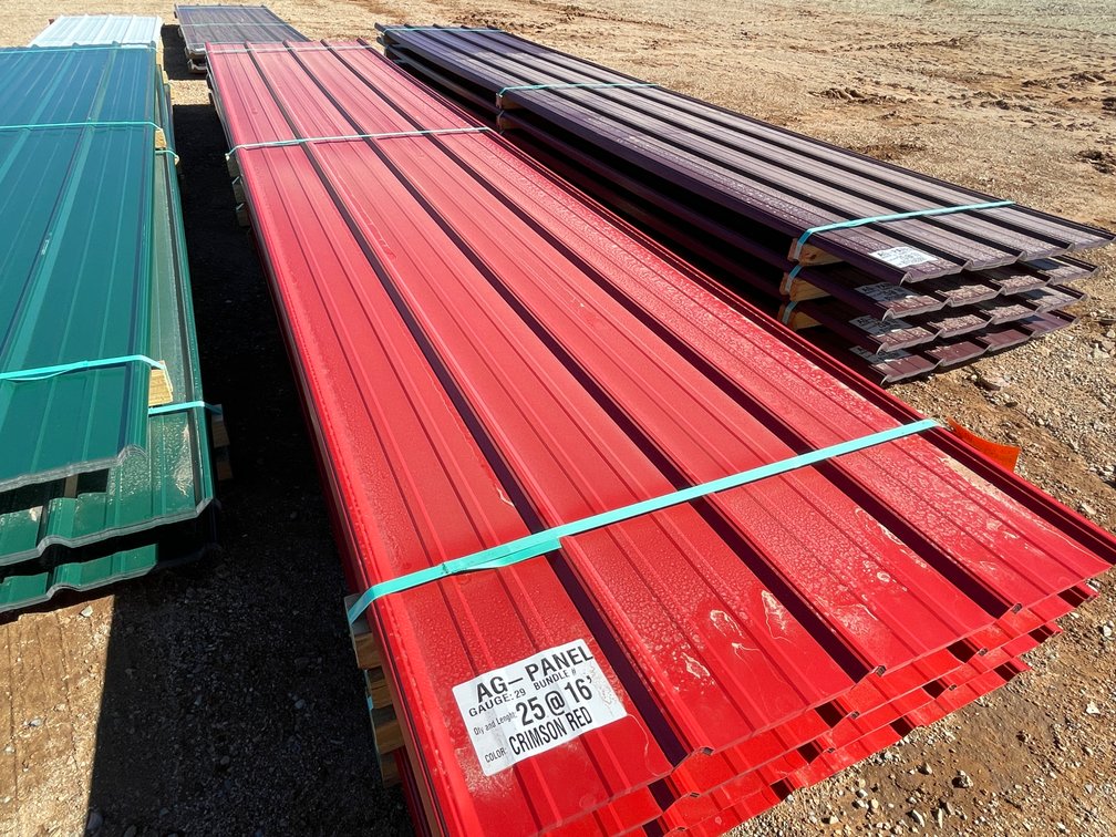 (25) Sheet of Crimson Red Sheet Metal