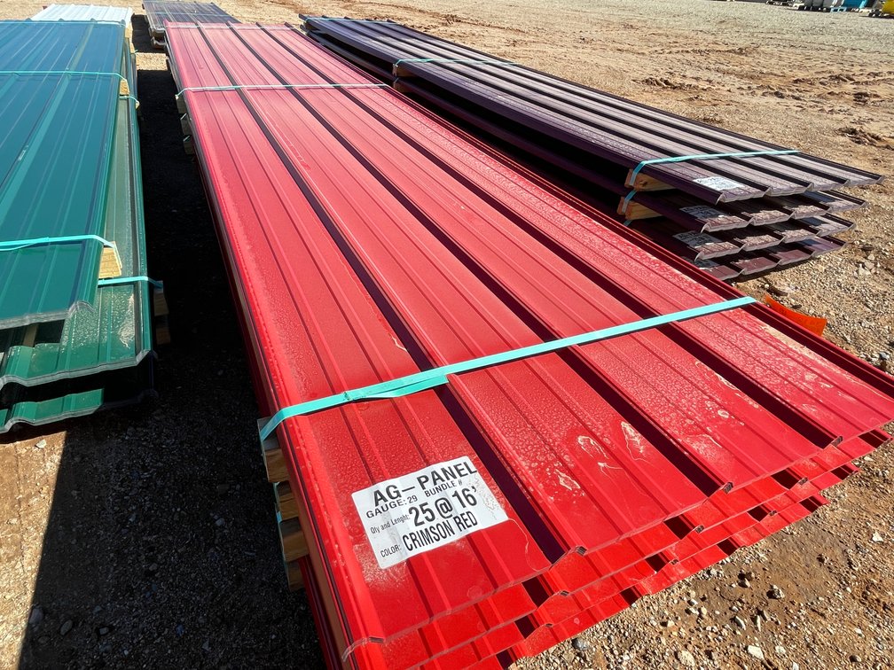 (25) Sheet of Crimson Red Sheet Metal