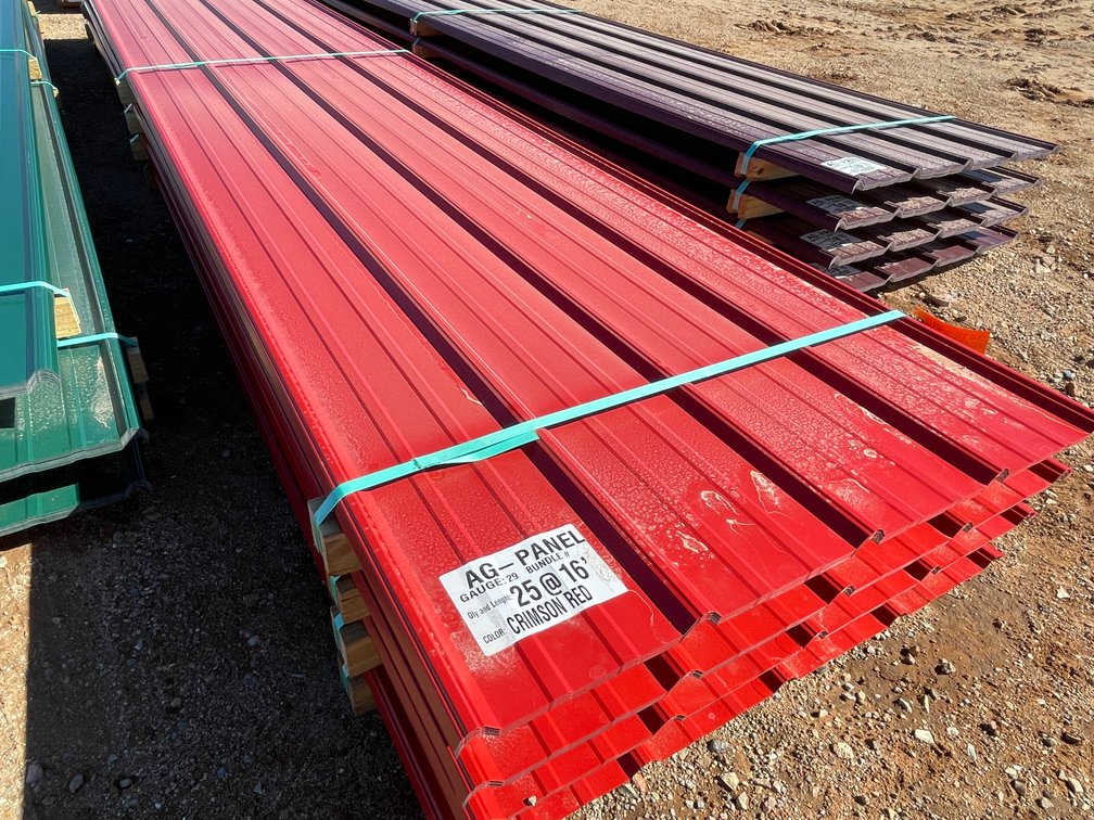(25) Sheet of Crimson Red Sheet Metal