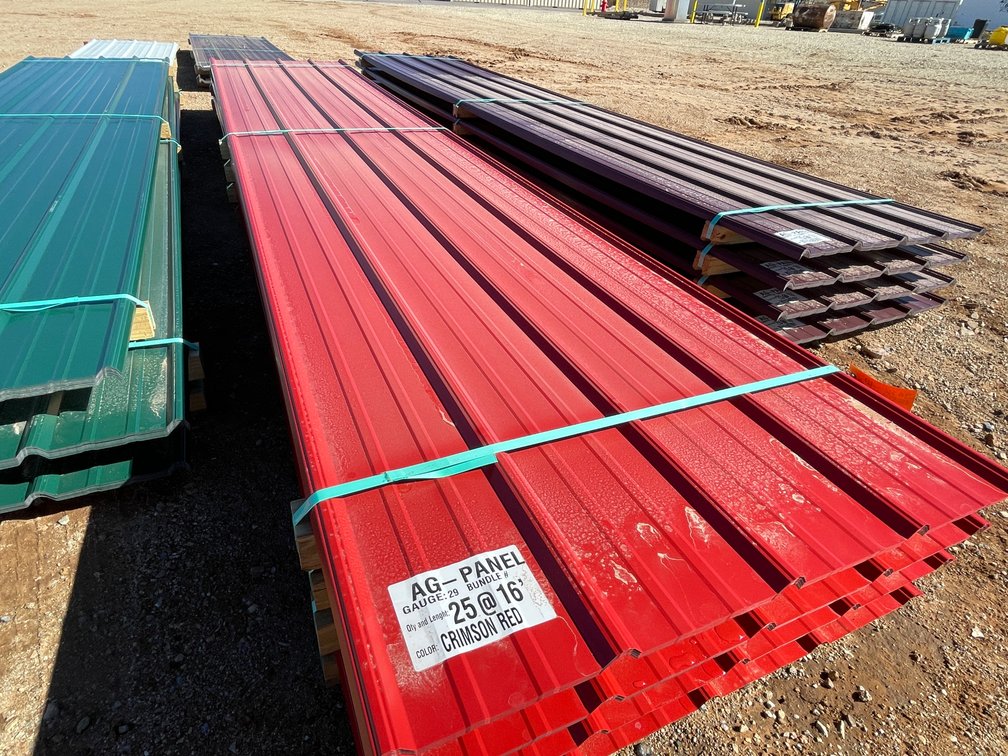 (25) Sheet of Crimson Red Sheet Metal