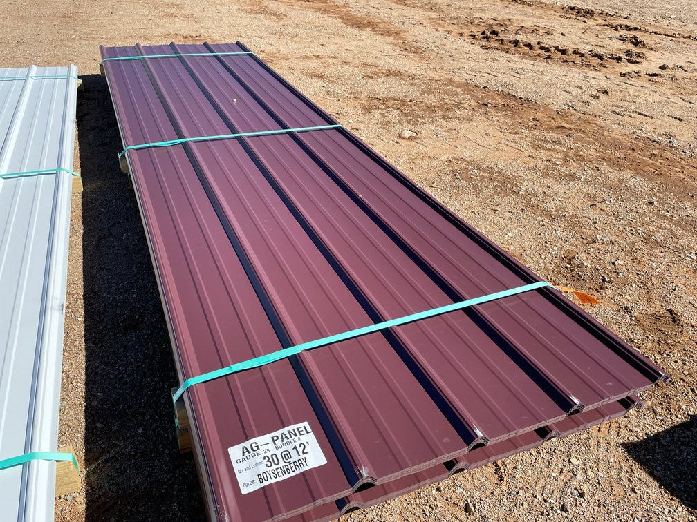 (30) Sheets of Boysenberry Sheet Metal