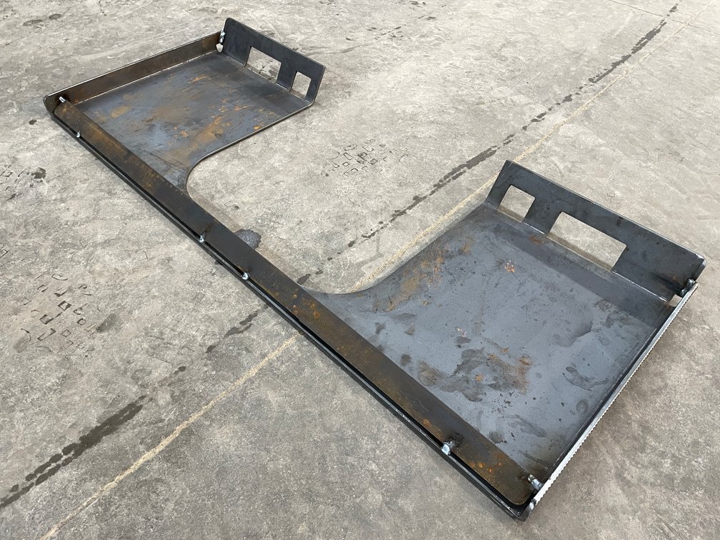 Skid Steer Walk Through Weldable Attachment Plate
