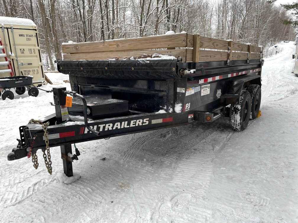 2024 PJ Trailers 14' Tandem Axle Dump Trailer (Has WI Title)