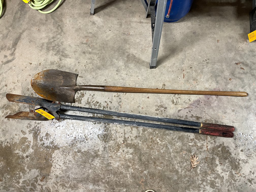 Post Hole Digger and Spade