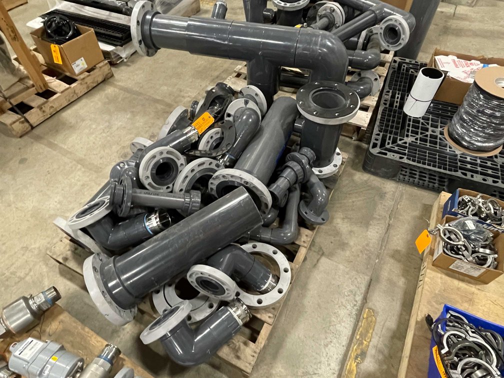 Pallet Full of PVC Pipes