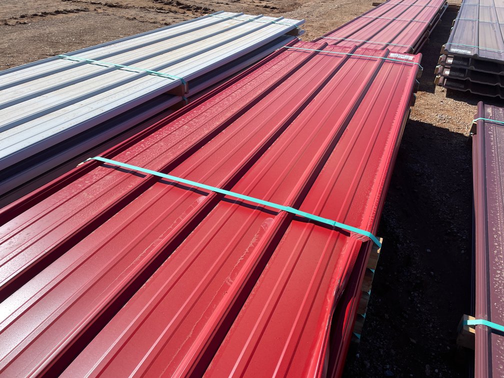 (20) Sheets of Crimson Red Sheet Metal
