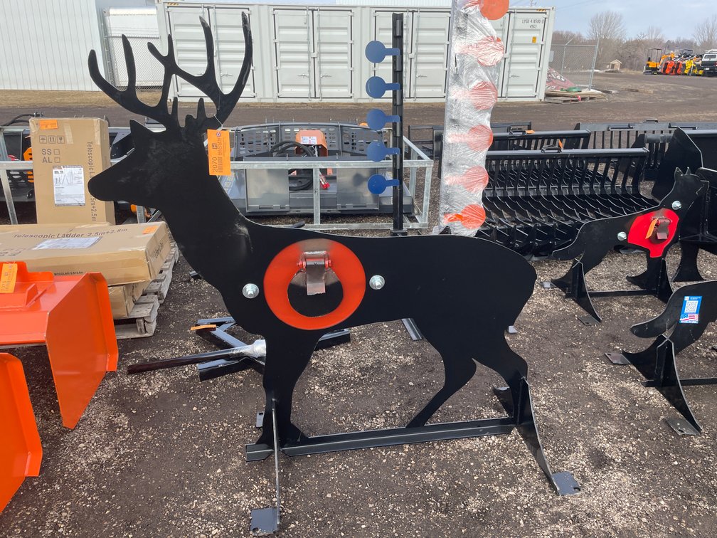AR500 Steel Deer Shooting Target with Heart Flapper